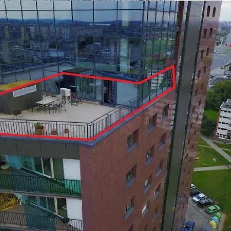 Panoramic Sea-view Penthouse 아파트 클라이페다